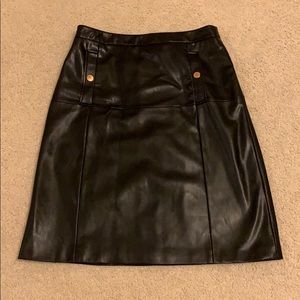 PU Leather Skirt